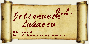 Jelisaveta Lukačev vizit kartica